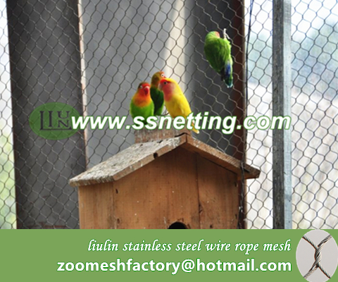 Sale wire rope zoo netting factory in china---liulin stainless steel zoo animal mesh suppliers