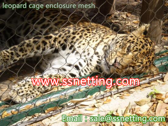 Stainless steel cable mesh for Leopard Fence Mesh