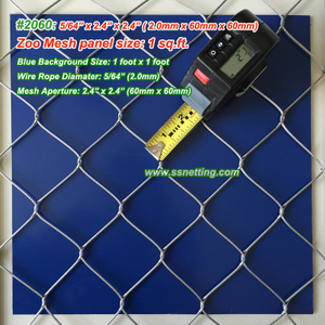 Stainless Steel Wire Mesh 5/64", 2.4" X 2.4", ( 2.0mm, 60mm X 60mm)