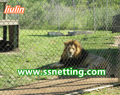 sale for lion fence netting, lion cage fence, lion enclosure fence netting mesh