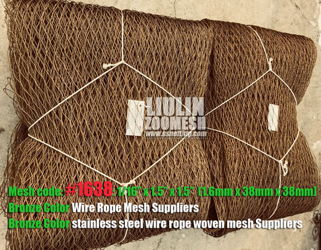 Bronze color stainless steel wire rope woven mesh suppliers.jpg