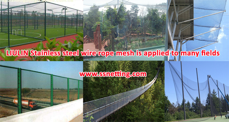 LIULIN Stainless steel wire rope mesh is applied to many fields