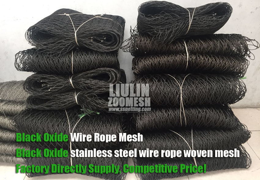 Black Stainless Steel Cable Mesh