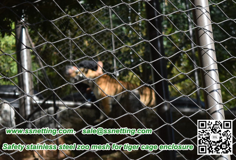 Safety stainless steel zoo mesh for tiger cage enclosure