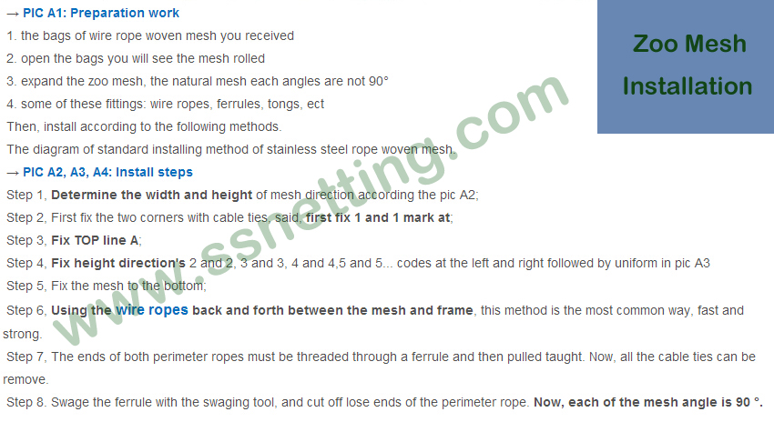 Stainless Steel Wire Rope Mesh Installation FAQ