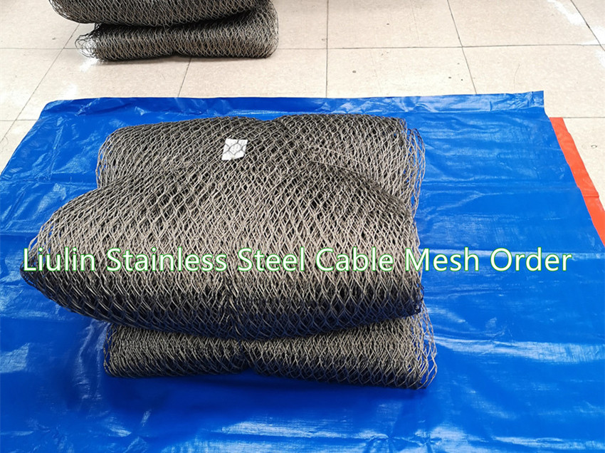 Stainless Steel Wire Rope Mesh for American Customer- Liulin Order Sent
